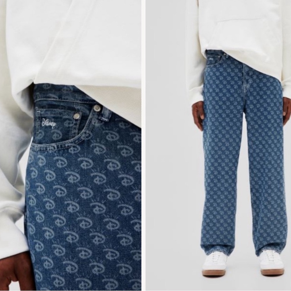 NWT Disney100 x H&M Printed Loose Pant 28/30
